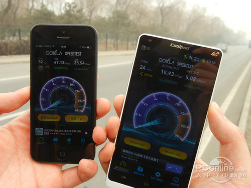 实地测速 中国电信4G网速对比移动4G网速 - 移