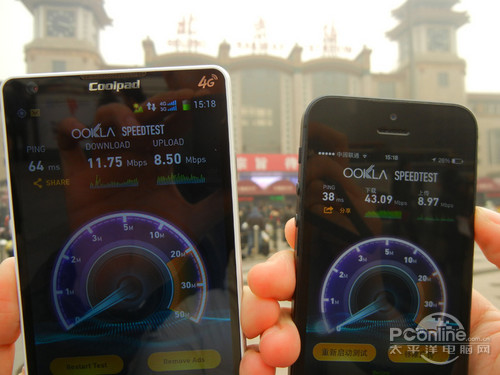 实地测速 中国电信4G网速对比移动4G网速